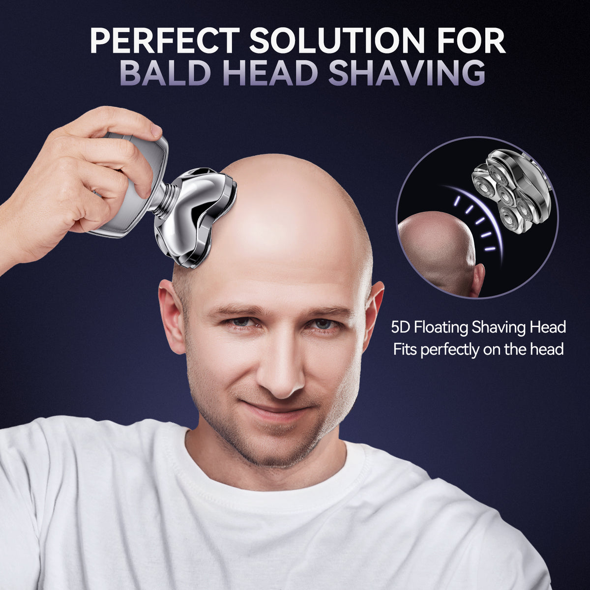 KENSEN 5D Head Shavers for Bald Men IPX6 Waterproof