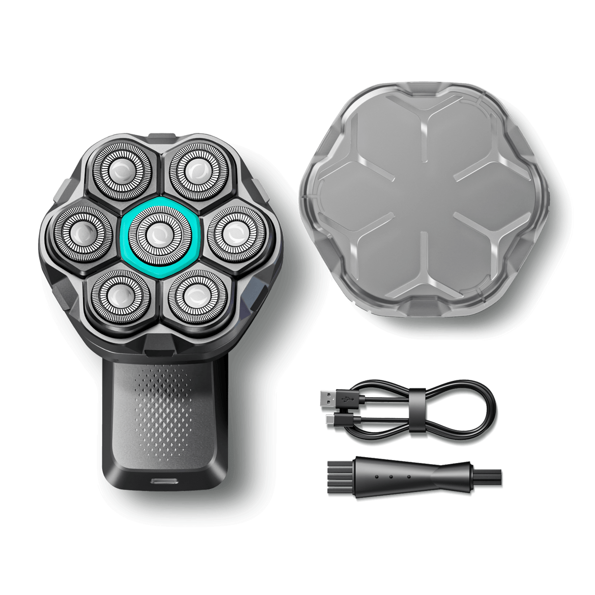 Kensen Orbit 7-Head Electric Head Shaver