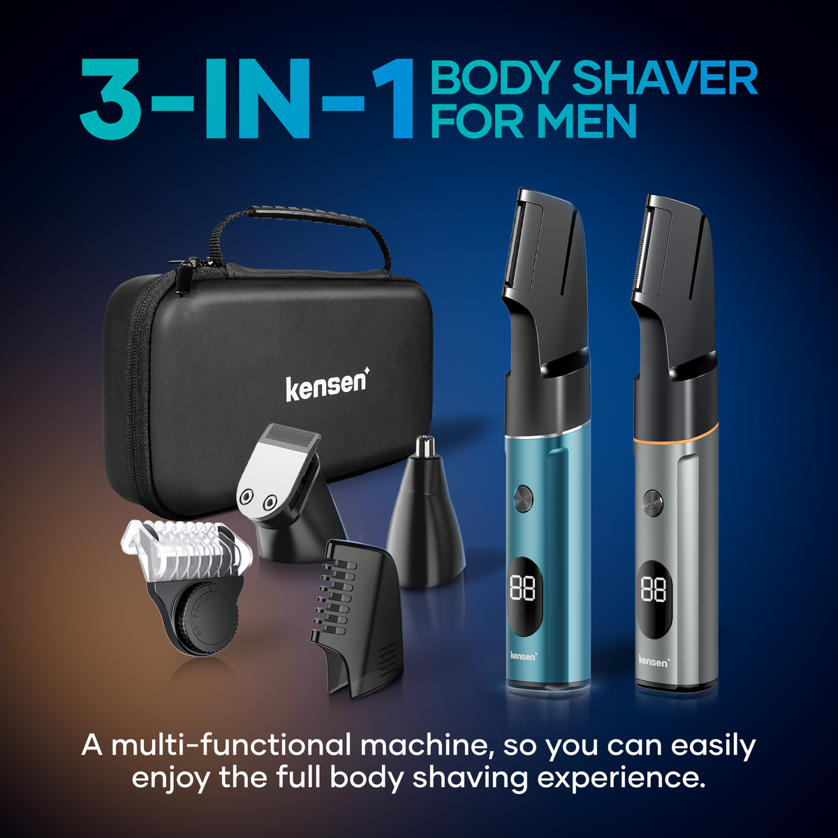 Kensen 3 In1 All Body hair shaver Combo Kits