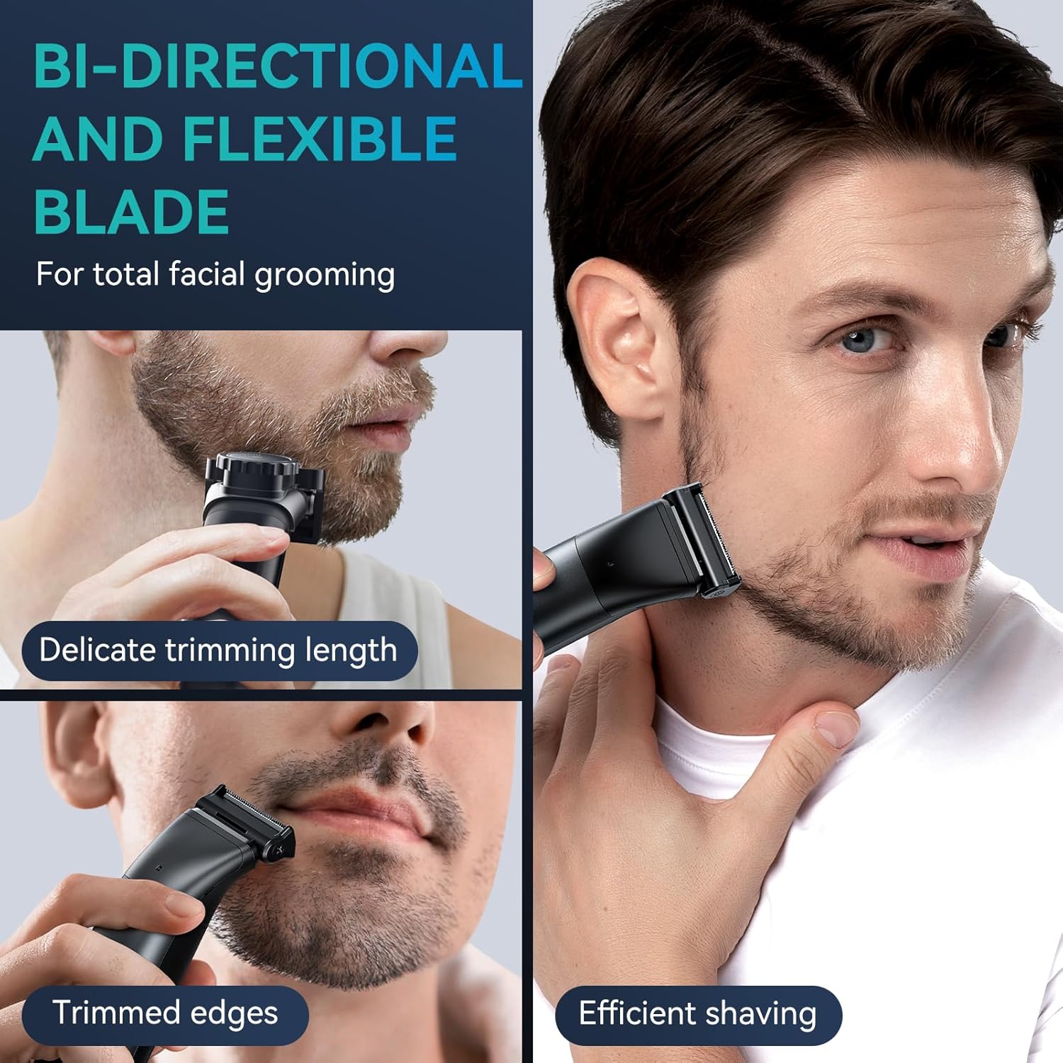 Body Hair Trimmer for Men Comes with Two Replacement Blade and Comb Ac